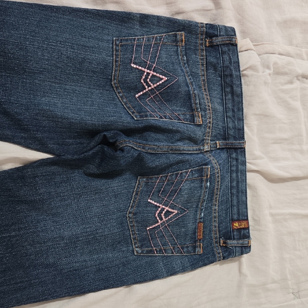 7 For All Mankind Dark Blue Denim Jeans 29